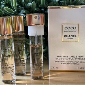 COCO Chanel Perfume - Mademoiselle Twist and Spray Refill Set